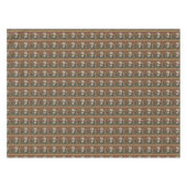 トナカイ雪だるまクリスマスプレゼント音楽ノート テーブルクロス (正面(横))