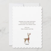 トナカイ雪の森ハッピーニューイヤーカード シーズンカード (裏面)