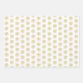 トナカイ雪片ホリーベリークリスマス ラッピングペーパーシート (正面2)