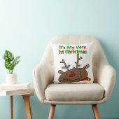 トナカイ非常に1番目のクリスマス クッション (椅子)