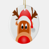 トナカイ顔オン セラミックオーナメント (右)