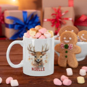 トナカイ顔クリスマスマグ コーヒーマグカップ
