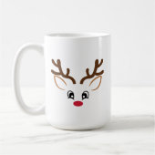 トナカイ顔"彼"コーヒーマグカップ コーヒーマグカップ (左)