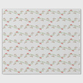 トナカイ飛んでいるクリスマス ラッピングペーパー (フラット)