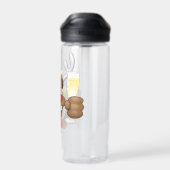 トナカイ飲スおもしろいクリスキャラクター ウォーターボトル (背面)