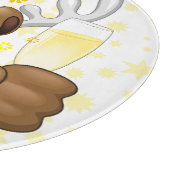 トナカイ飲スおもしろいクリスキャラクター カッティングボード (角)