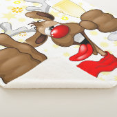 トナカイ飲スおもしろいクリスキャラクター シェルパブランケット (3/4)