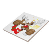 トナカイ飲スおもしろいクリスキャラクター タイル (側面)