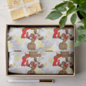 トナカイ飲スおもしろいクリスキャラクター 薄葉紙 (ギフト)