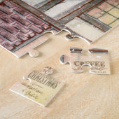 トナカイ魅力的ルーフトップコーヒーブレイクパズル ジグソーパズル (側面)