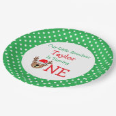 トナカイ1歳の誕生日 ペーパープレート (アングル)