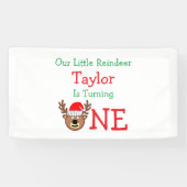 トナカイ1歳の誕生日 横断幕 (横)