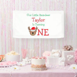 トナカイ1歳の誕生日 横断幕