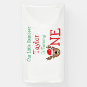 トナカイ1歳の誕生日 横断幕 (縦)