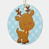 トナカイ|の休日のオーナメント セラミックオーナメント (左)