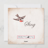 トナカイ、アマリリス&バードと素敵なクリスマスカード シーズンカード (裏面)