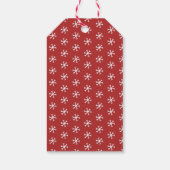 トナカイ・アントラー・ハット・クリスマスの犬の写真 ギフトタグ (裏面)