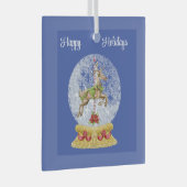 トナカイ・イン・ウォーター・グローブオーナメント ガラスオーナメント (正面右)