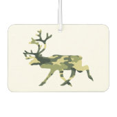 トナカイ/カリブウッドランドカモフラージュ/迷彩柄 カーエアーフレッシュナー (正面)