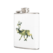 トナカイ/カリブウッドランドカモフラージュ/迷彩柄 フラスク (左)