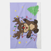 トナカイ キッチンタオル (縦)