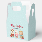 トナカイ、クマとウサギのメリークリスマス フェイバーボックス (オープン)