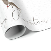 トナカイ – クリスマスかわいい ラッピングペーパー (ロールコーナー)