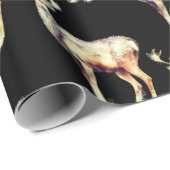 トナカイ – クリスマスかわいい ラッピングペーパー (ロールコーナー)