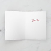 トナカイ クリスマスカード カード (内部)