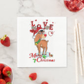 トナカイ,クリスマス紙ナプキンス スタンダードランチョンナプキン (インサイチュ)