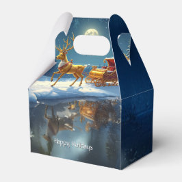 トナカイ クリスマス スレイホリデー お菓子箱 フェイバーボックス