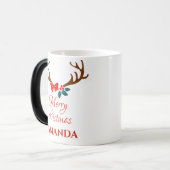 トナカイ – クリスマス モーフィングマグカップ (正面左)