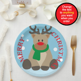 トナカイ クリスマス 紙皿