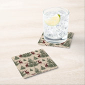 トナカイ・コースター スクエアペーパーコースター (インサイチュ)