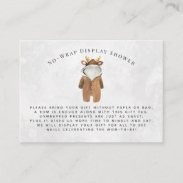 トナカイ |シャワー招待状挿入 エンクロージャーカード
