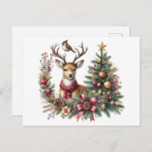 トナカイ シーズンポストカード (正面/裏面)