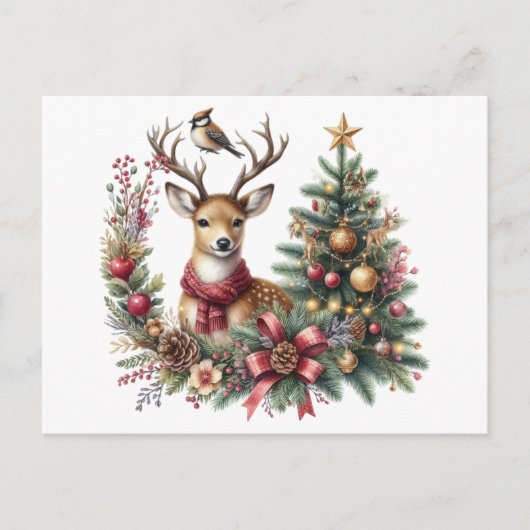 トナカイ シーズンポストカード (正面)