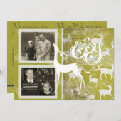 トナカイ・ジョイ・ホリデー・フォト・カード シーズンカード (正面/裏面)