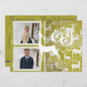 トナカイ・ジョイ・ホリデー・フォト・カード シーズンカード (正面/裏面)