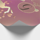 トナカイ&スノーフレーク ラッピングペーパー (角)