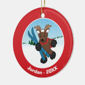 トナカイ セラミックオーナメント (左)