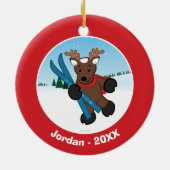トナカイ セラミックオーナメント (裏面)