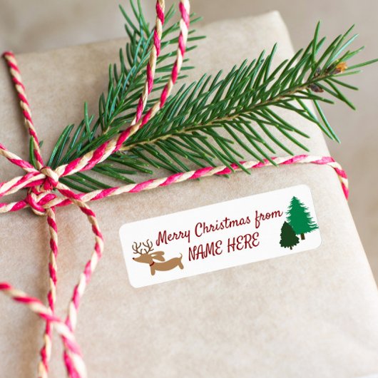 トナカイ·ダクシュント付箋紙贈答ラベルドキシー·ツリーズ ラベル