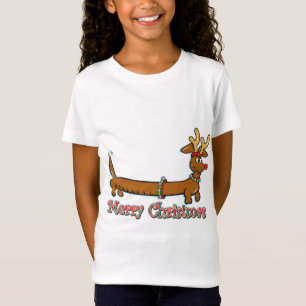 トナカイ・ダシュント・メリー・クリスマス Tシャツ