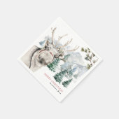 トナカイ＆ツリーファーム | メリークリスマスパーティー スタンダードカクテルナプキン (角)