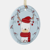 トナカイ・ドードルカスタム写真 セラミックオーナメント (右)