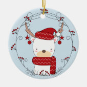 トナカイ・ドードルカスタム写真 セラミックオーナメント (正面)