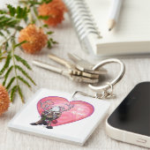 トナカイ・バレンタイン キーホルダー (正面右)