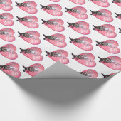 トナカイ・バレンタイン ラッピングペーパー (角)