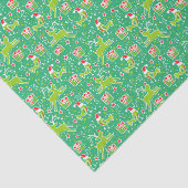 トナカイ&バードグリーンクリスマスティッシュペーパー 薄葉紙 (詳細)